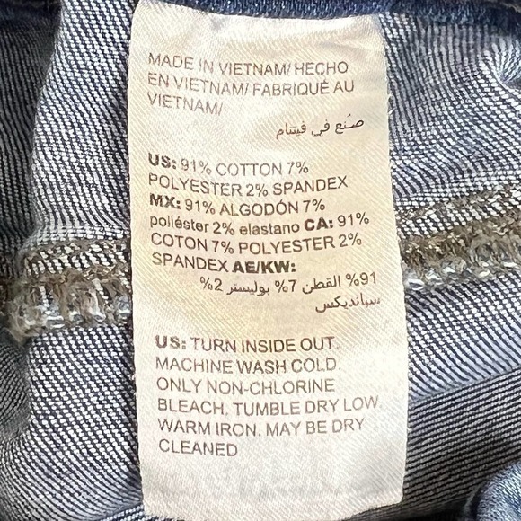 Chicos Pull on Paper Bag Waist High Rise Medium Wash Jeggings Size 6 - Picture 13 of 15